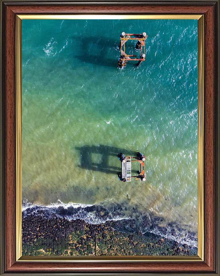 Calshot beach Hampshire from above Photo Print - Canvas - Framed Photo Print - Hampshire Prints