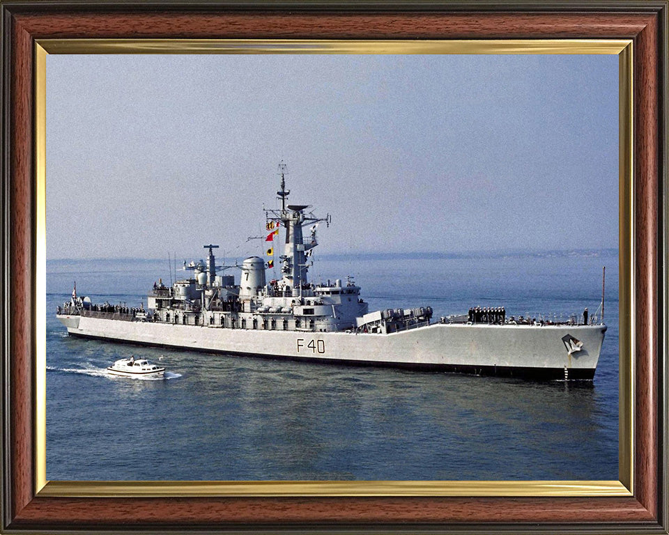 HMS Sirius F40 Royal Navy Leander class frigate Photo Print or Framed Print - Hampshire Prints