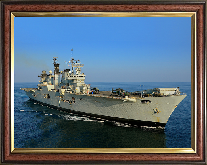 HMS Illustrious R06 Royal Navy Invincible class Aircraft Carrier Photo Print or Framed Print - Hampshire Prints