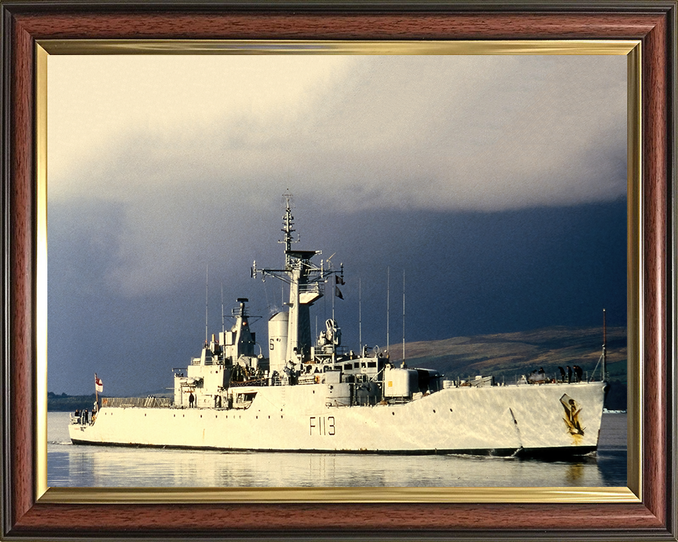 HMS Falmouth F113 Royal Navy Rothesay Class Frigate Photo Print or Framed Print - Hampshire Prints