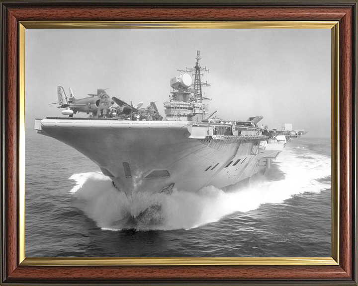 HMS Hermes R12 | Photo Print | Framed Print | Centaur Class | Aircraft Carrier | Royal Navy