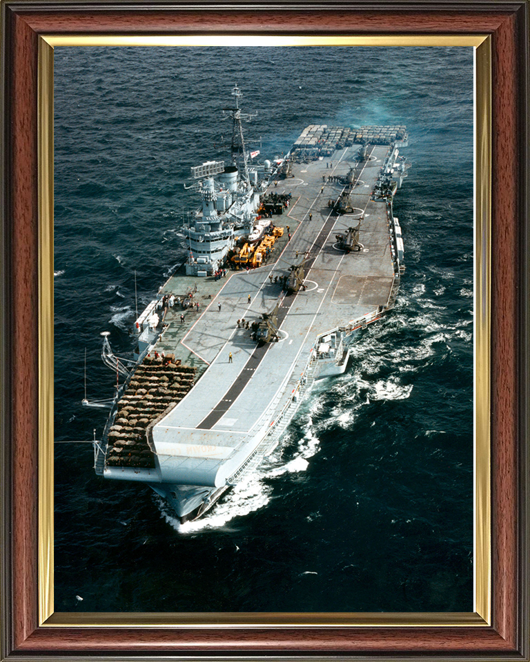 HMS Hermes R12 | Photo Print | Framed Print | Centaur Class | Aircraft Carrier | Royal Navy