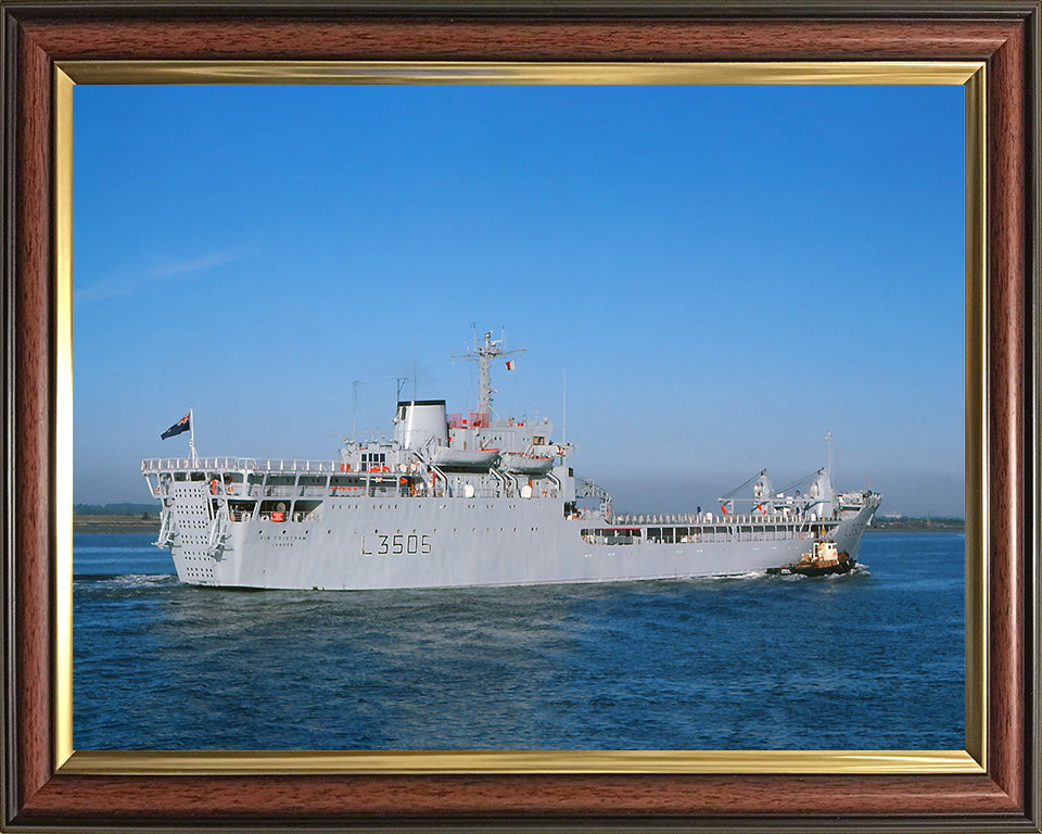 RFA Sir Tristram L3505 Royal Fleet Auxiliary Round Table class ship Photo Print or Framed Print - Hampshire Prints