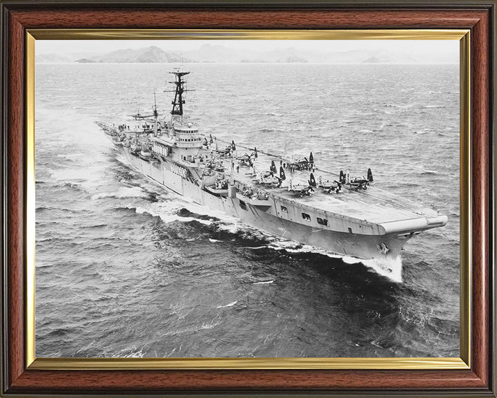 HMS Triumph R16 Royal Navy Colossus class aircraft carrier Photo Print or Framed Print - Hampshire Prints