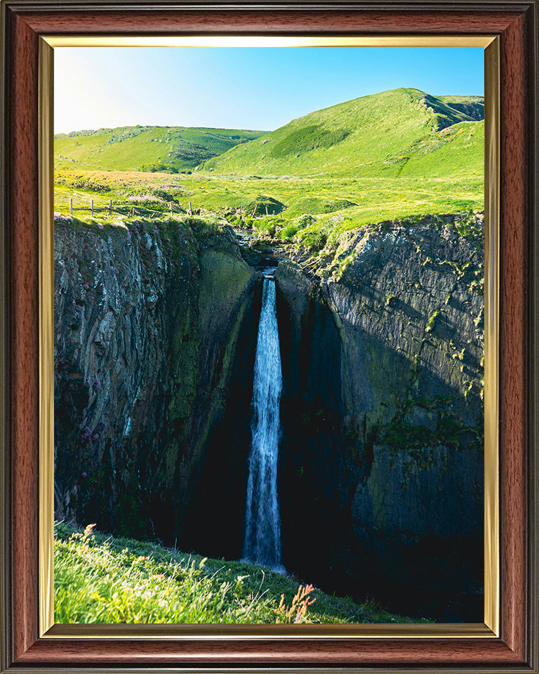 Speke's Mill Mouth Waterfall Bideford Devon Photo Print - Canvas - Framed Photo Print - Hampshire Prints