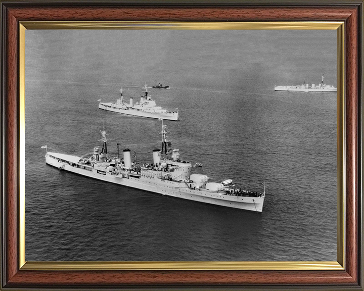 HMS Glasgow C21 Royal Navy Town class light cruiser Photo Print or Framed Print - Hampshire Prints