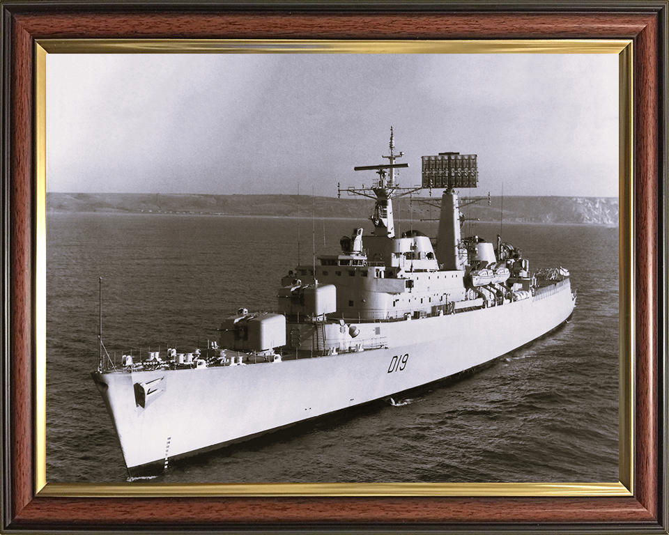 HMS Glamorgan D19 Royal Navy County class Destroyer Photo Print or Framed Print - Hampshire Prints