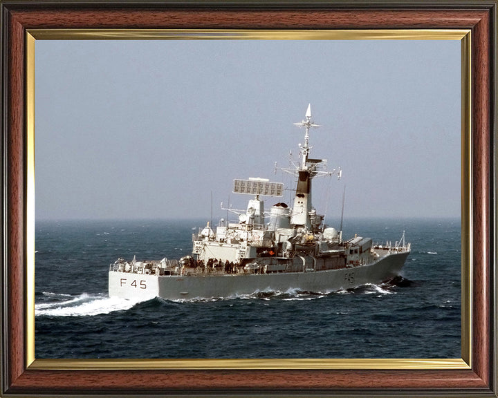 HMS Minerva F45 Royal Navy Leander class Frigate Photo Print or Framed Print - Hampshire Prints