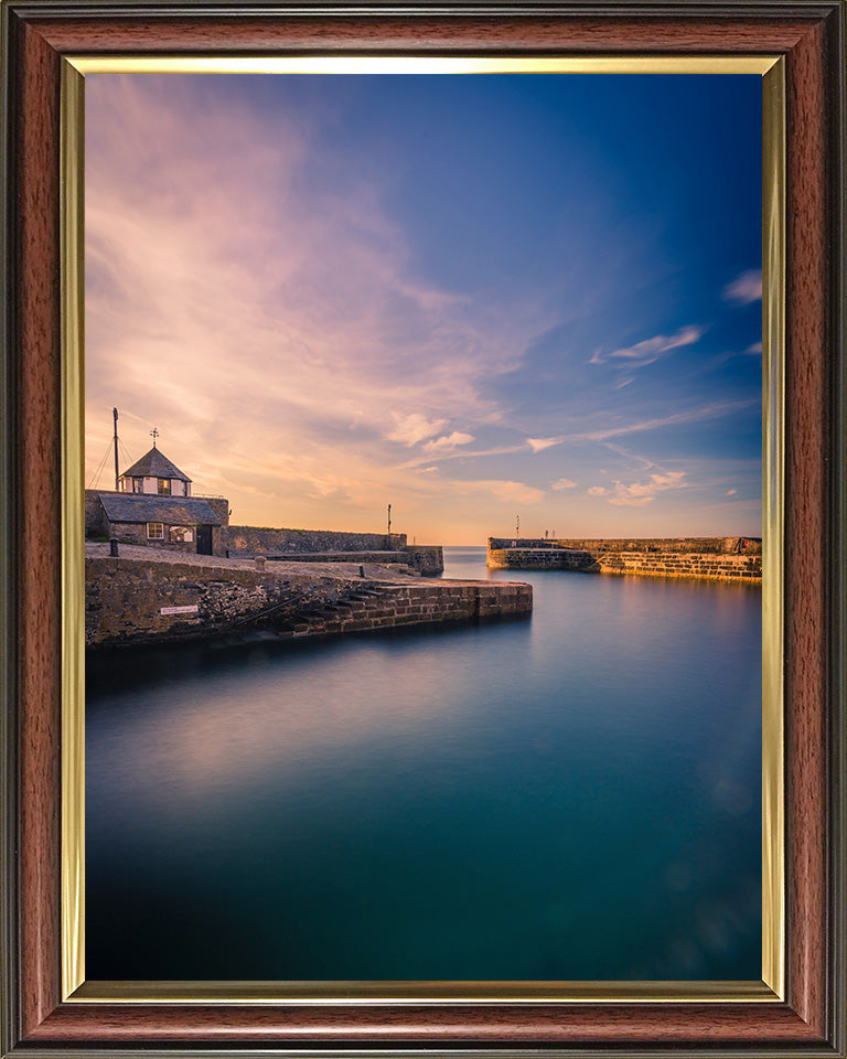 Charlestown St Austell Cornwall at sunset Photo Print - Canvas - Framed Photo Print - Hampshire Prints