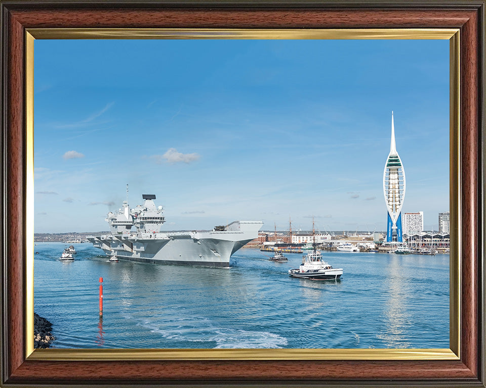 HMS Queen Elizabeth R08 | Photo Print | Framed Print | Queen Elizabeth Class | Aircraft Carrier | Royal Navy - Hampshire Prints