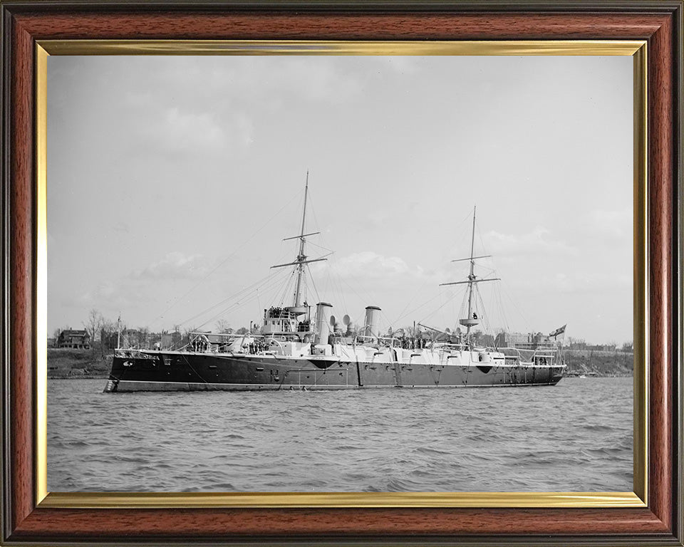 HMS Australia (1886) Royal Navy Orlando class armoured cruiser Photo Print or Framed Photo Print - Hampshire Prints