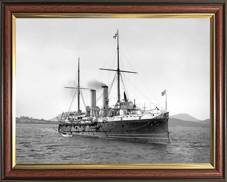 HMS Royal Arthur (1891) Royal Navy Edgar class cruiser Photo Print or Framed Photo Print - Hampshire Prints