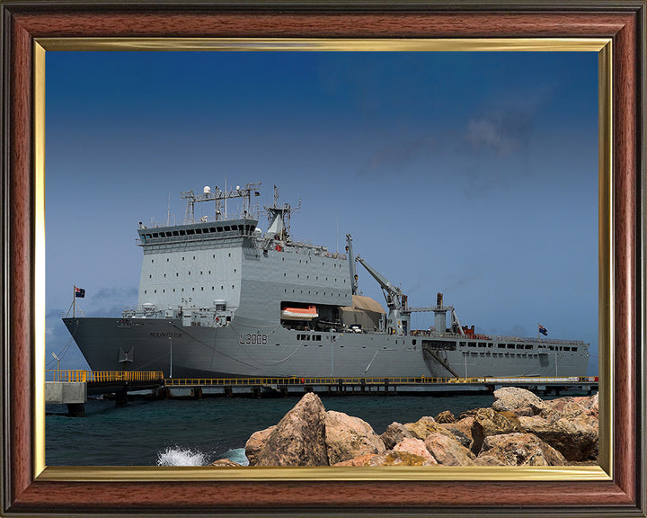 RFA Mounts Bay L3008 Royal Fleet Auxiliary Bay class auxiliary dock landing ship Photo Print or Framed Print - Hampshire Prints