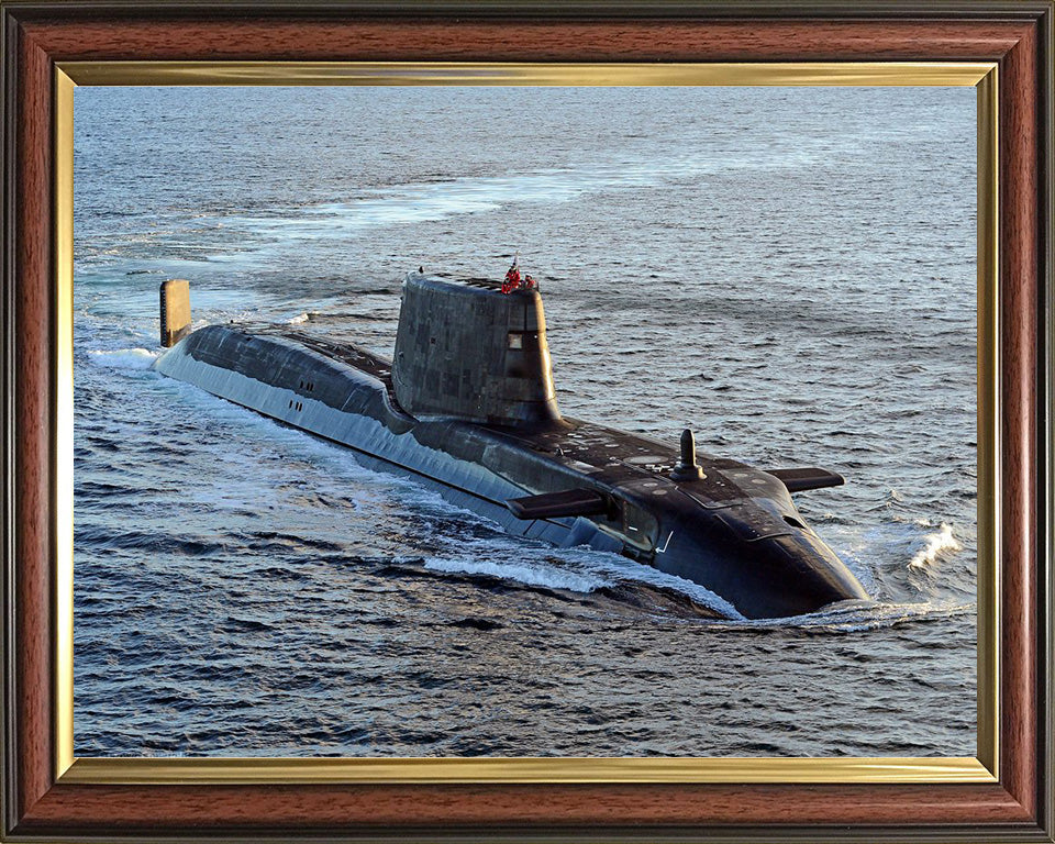 HMS Ambush S120 Royal Navy Astute class Submarine Photo Print or Framed Print - Hampshire Prints