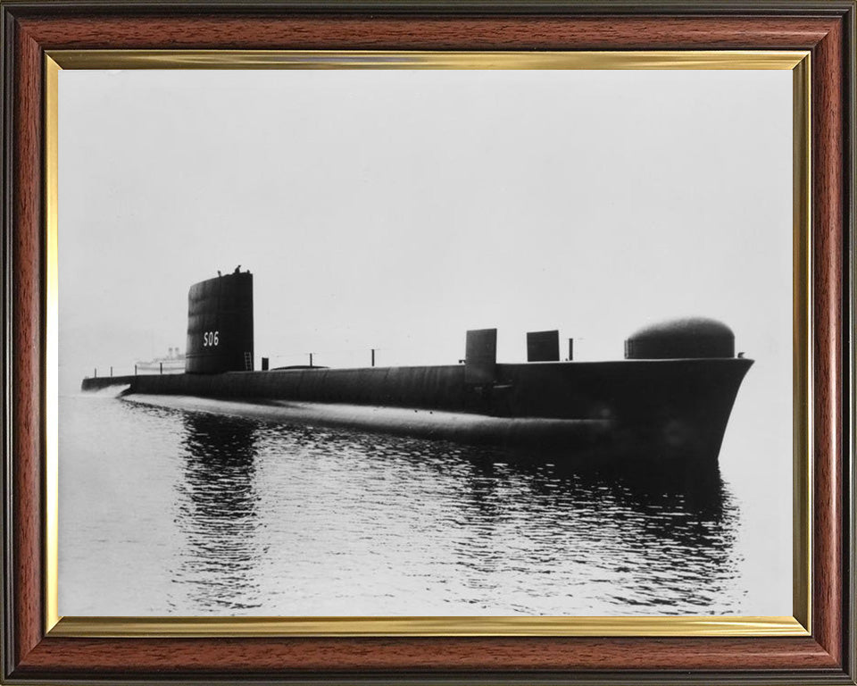 HMS Cachalot S06 Royal Navy Porpoise class Submarine Photo Print or Framed Print - Hampshire Prints