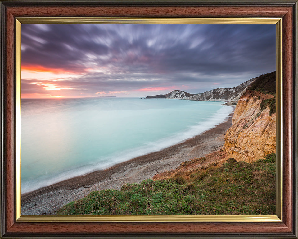 The Jurassic Coast Dorset at sunset Photo Print - Canvas - Framed Photo Print - Hampshire Prints