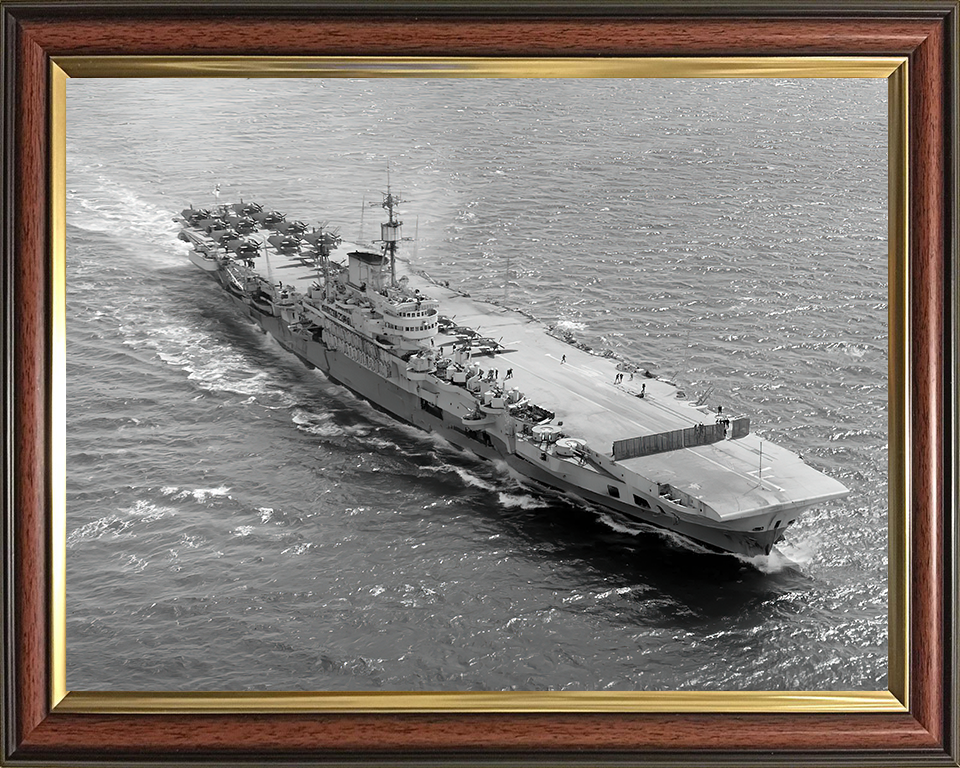 HMS Indefatigable R10 Royal Navy Implacable Class Aircraft Carrier Photo Print or Framed Print - Hampshire Prints