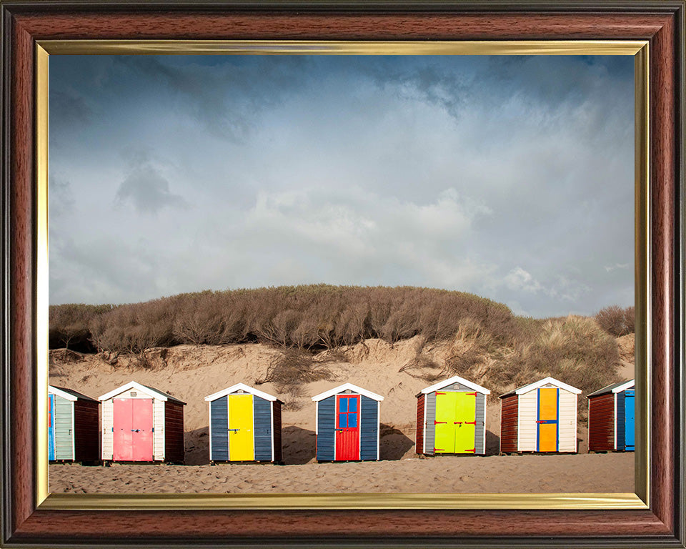 Saunton Sands beach huts Devon Photo Print - Canvas - Framed Photo Print - Hampshire Prints