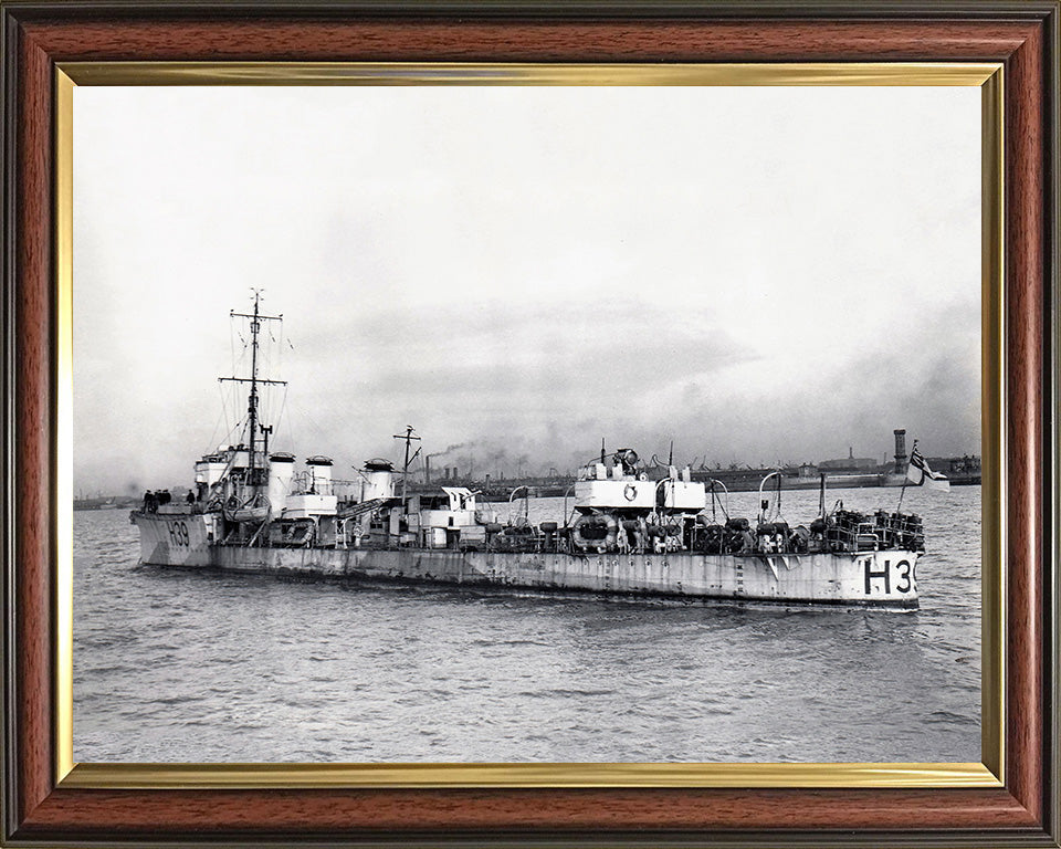 HMS Skate H39 Royal Navy R class destroyer Photo Print or Framed Print - Hampshire Prints