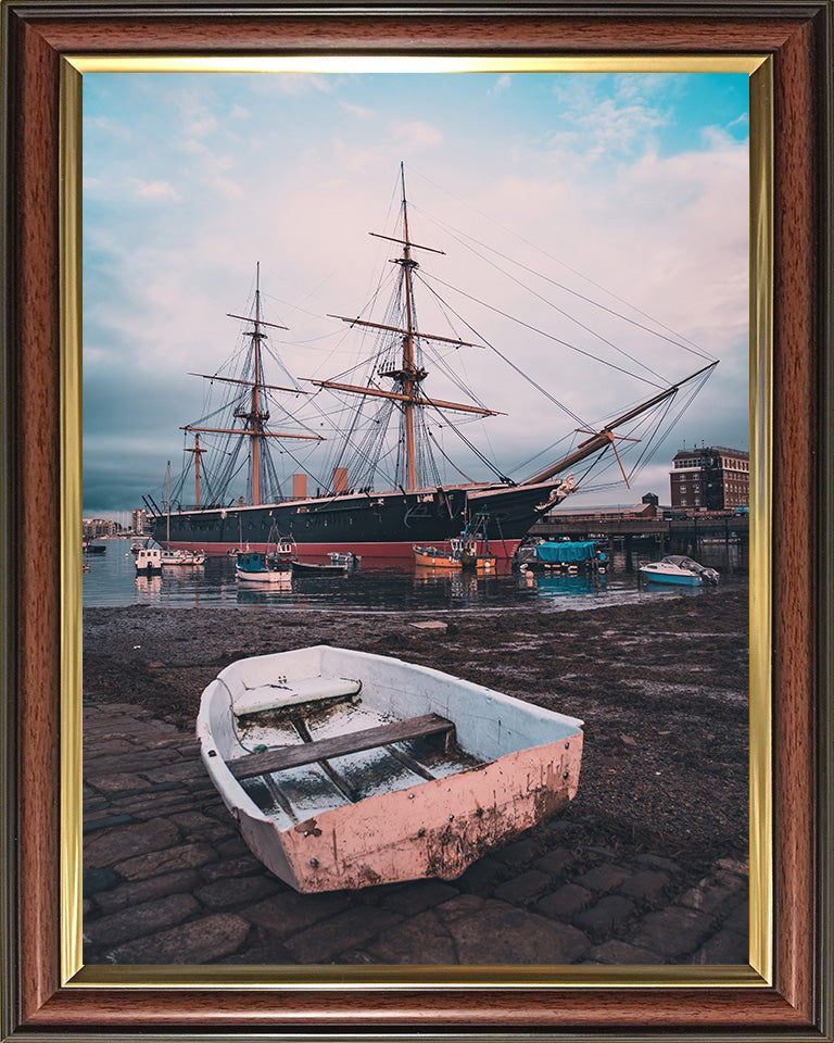 HMS Warrior birthed at Portsmouth Hampshire UK Photo Print - Canvas - Framed Photo Print - Hampshire Prints