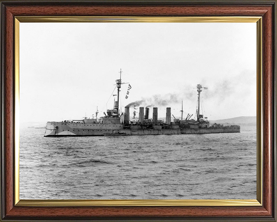 HMS Natal Royal Navy Warrior class armoured cruiser Photo Print or Framed Photo Print - Hampshire Prints