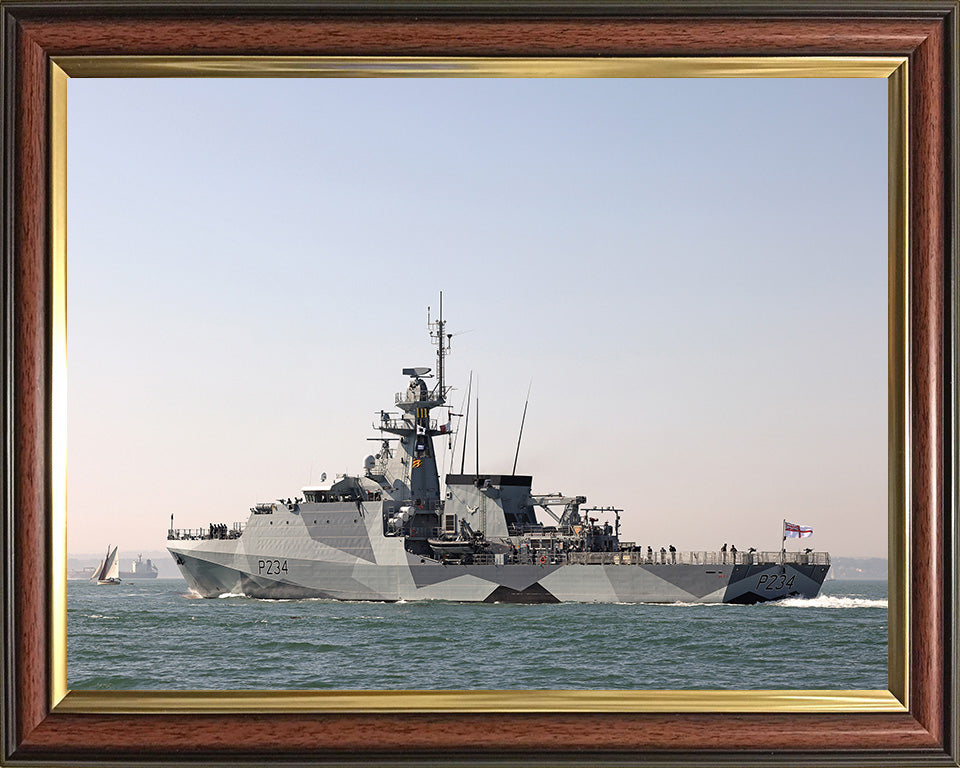 HMS Spey P234 Royal Navy River class offshore patrol vessel Photo Print or Framed Print - Hampshire Prints