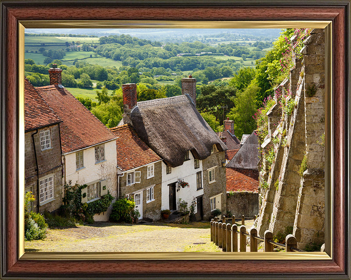 Gold Hill Shaftsbury Dorset (Hovis Hill) Photo Print - Canvas - Framed Photo Print - Hampshire Prints