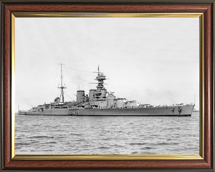 HMS Hood (51) Royal Navy Admiral class battlecruiser Photo Print or Framed Print - Hampshire Prints