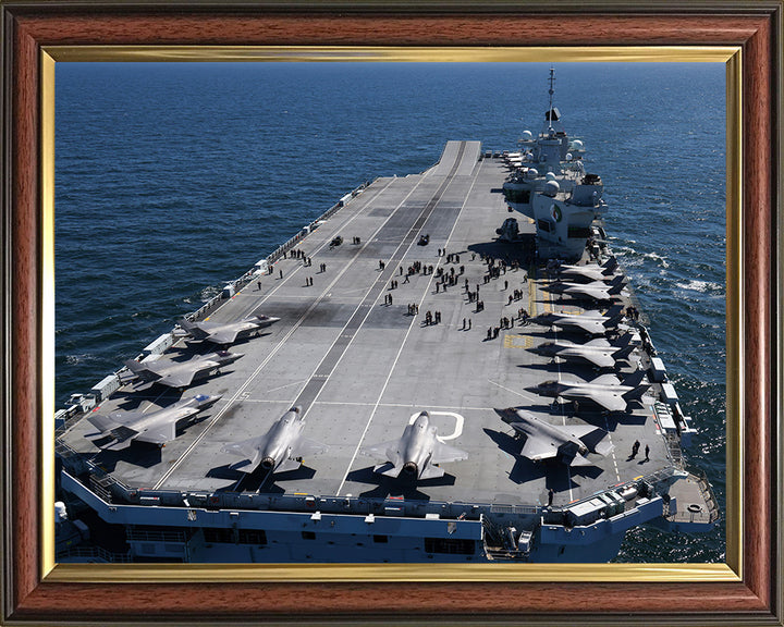 HMS Queen Elizabeth R08 Royal Navy Queen Elizabeth Class aircraft carrier Photo Print or Framed Print - Hampshire Prints