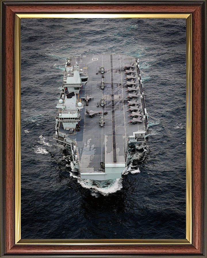 HMS Queen Elizabeth R08 Royal Navy Queen Elizabeth Class Aircraft Carrier Photo Print or Framed Print - Hampshire Prints