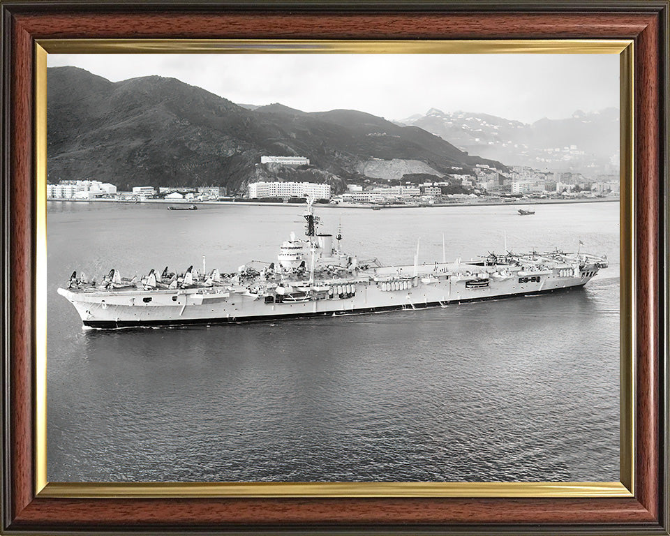 HMS Warrior R31 Royal Navy Colossus class light fleet aircraft carrier Photo Print or Framed Print - Hampshire Prints