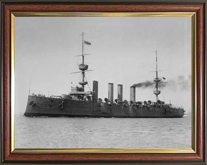 HMS Terrible (1895) Royal Navy Powerful class protected cruiser Photo Print or Framed Print - Hampshire Prints