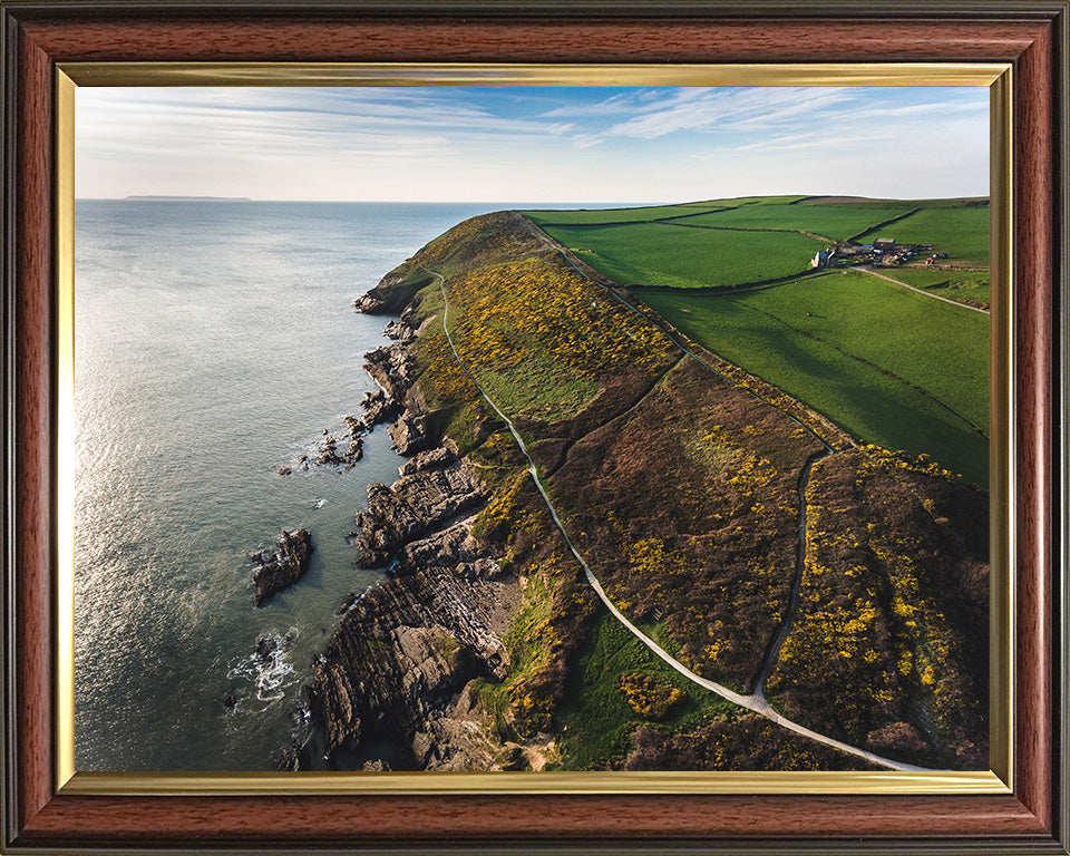 Croyde Bay Devon from above Photo Print - Canvas - Framed Photo Print - Hampshire Prints