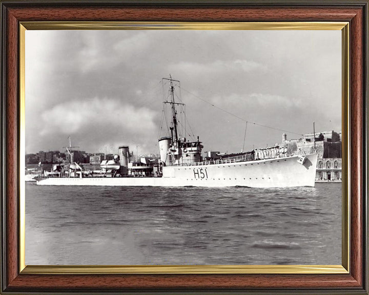 HMS Scout H51 Royal Navy S class destroyer Photo Print or Framed Print - Hampshire Prints