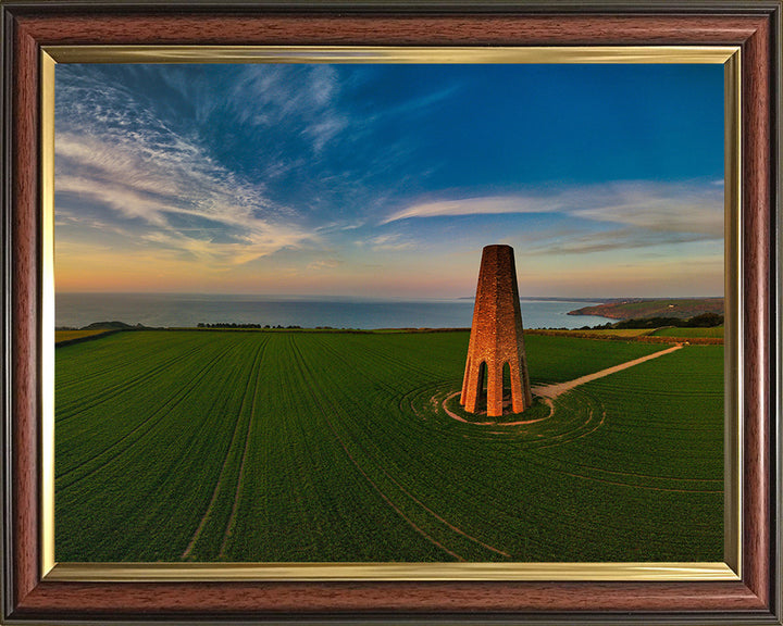 The Daymark Dartmouth Devon at sunset Photo Print - Canvas - Framed Photo Print - Hampshire Prints