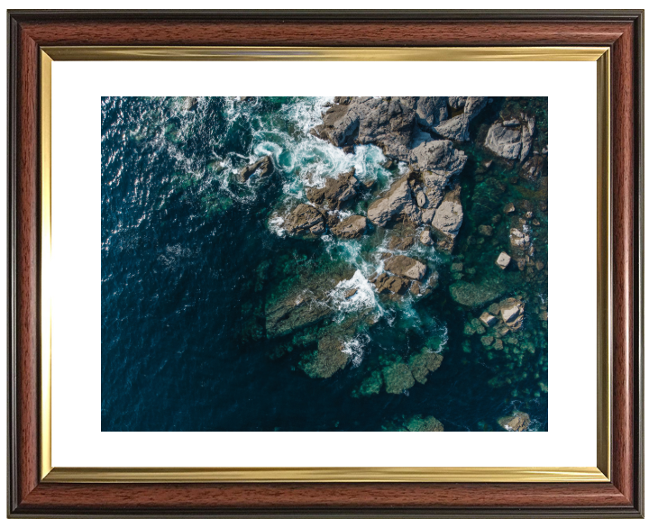 Lands End in Cornwall from above Photo Print - Canvas - Framed Photo Print - Hampshire Prints