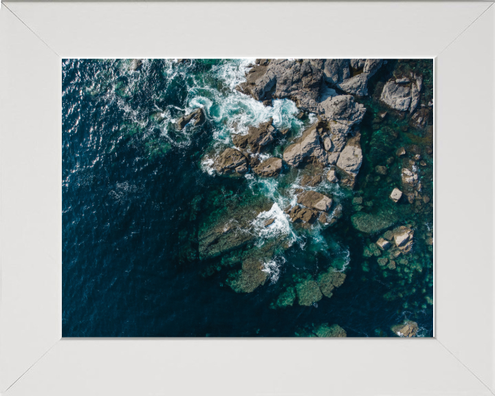 Lands End in Cornwall from above Photo Print - Canvas - Framed Photo Print - Hampshire Prints