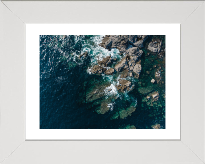 Lands End in Cornwall from above Photo Print - Canvas - Framed Photo Print - Hampshire Prints