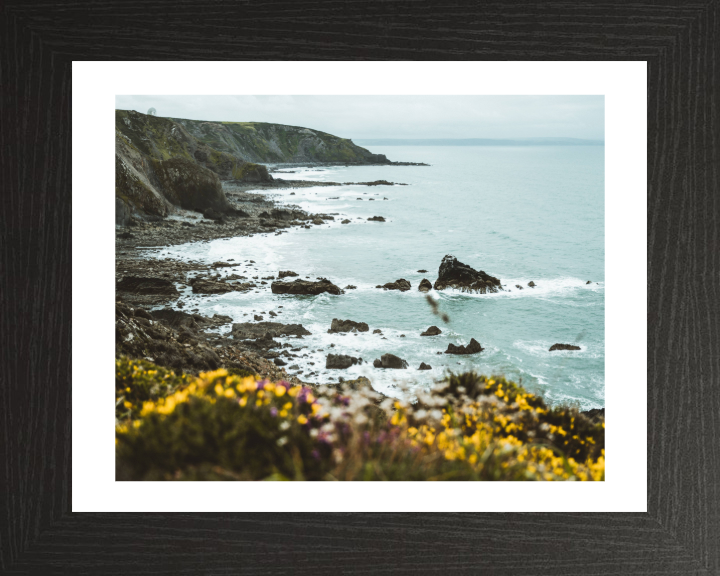 Morwenstow Cliff near Bude in Cornwall Photo Print - Canvas - Framed Photo Print - Hampshire Prints