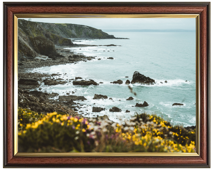 Morwenstow Cliff near Bude in Cornwall Photo Print - Canvas - Framed Photo Print - Hampshire Prints