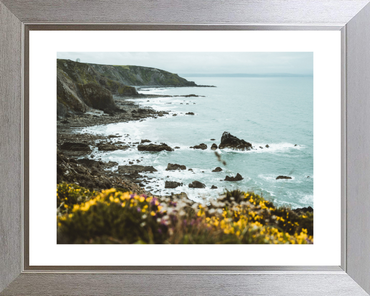 Morwenstow Cliff near Bude in Cornwall Photo Print - Canvas - Framed Photo Print - Hampshire Prints