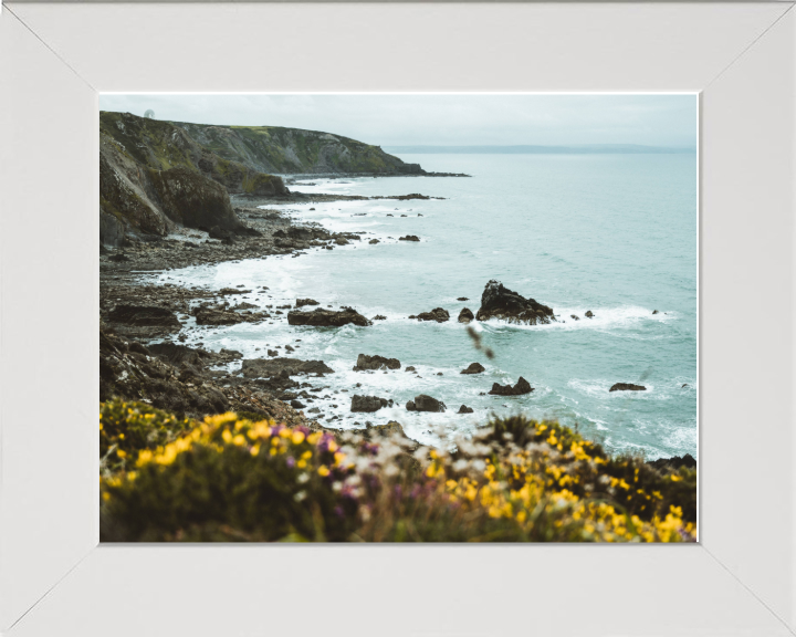 Morwenstow Cliff near Bude in Cornwall Photo Print - Canvas - Framed Photo Print - Hampshire Prints