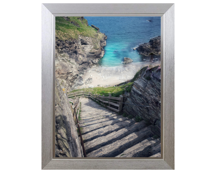 Tintagel Castle Steps in Cornwall Photo Print - Canvas - Framed Photo Print - Hampshire Prints