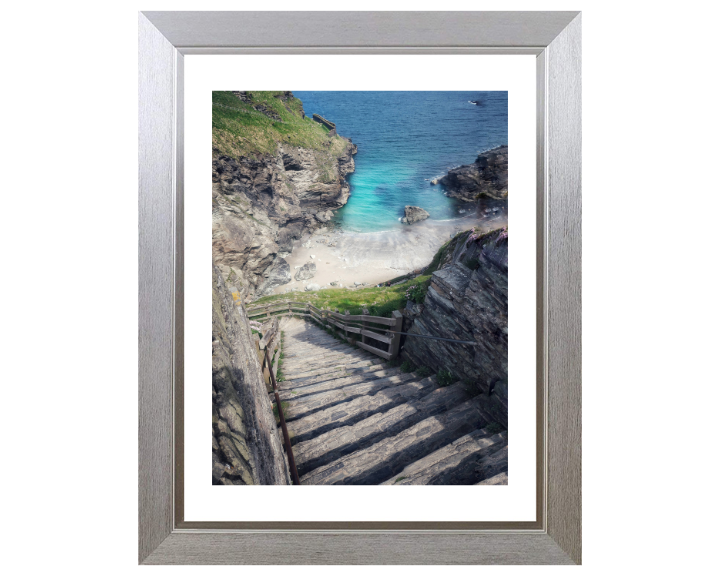 Tintagel Castle Steps in Cornwall Photo Print - Canvas - Framed Photo Print - Hampshire Prints