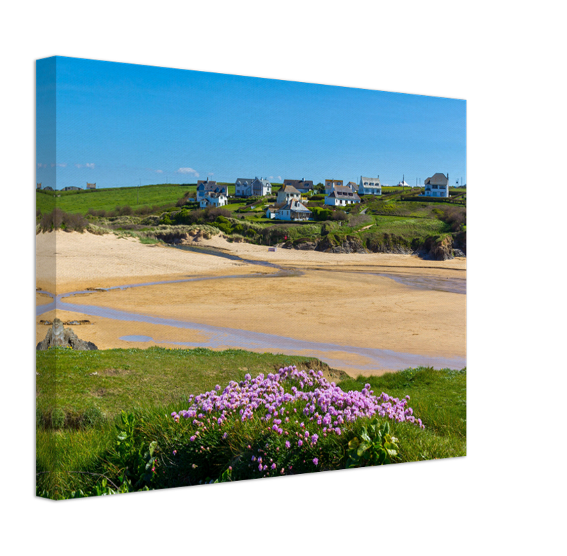 Treyarnon Beach in Cornwall in summer Photo Print - Canvas - Framed Photo Print - Hampshire Prints