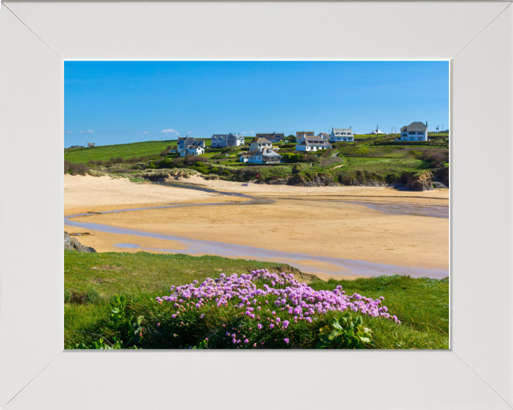 Treyarnon Beach in Cornwall in summer Photo Print - Canvas - Framed Photo Print - Hampshire Prints