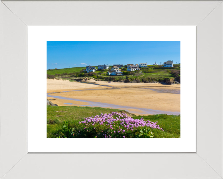 Treyarnon Beach in Cornwall in summer Photo Print - Canvas - Framed Photo Print - Hampshire Prints