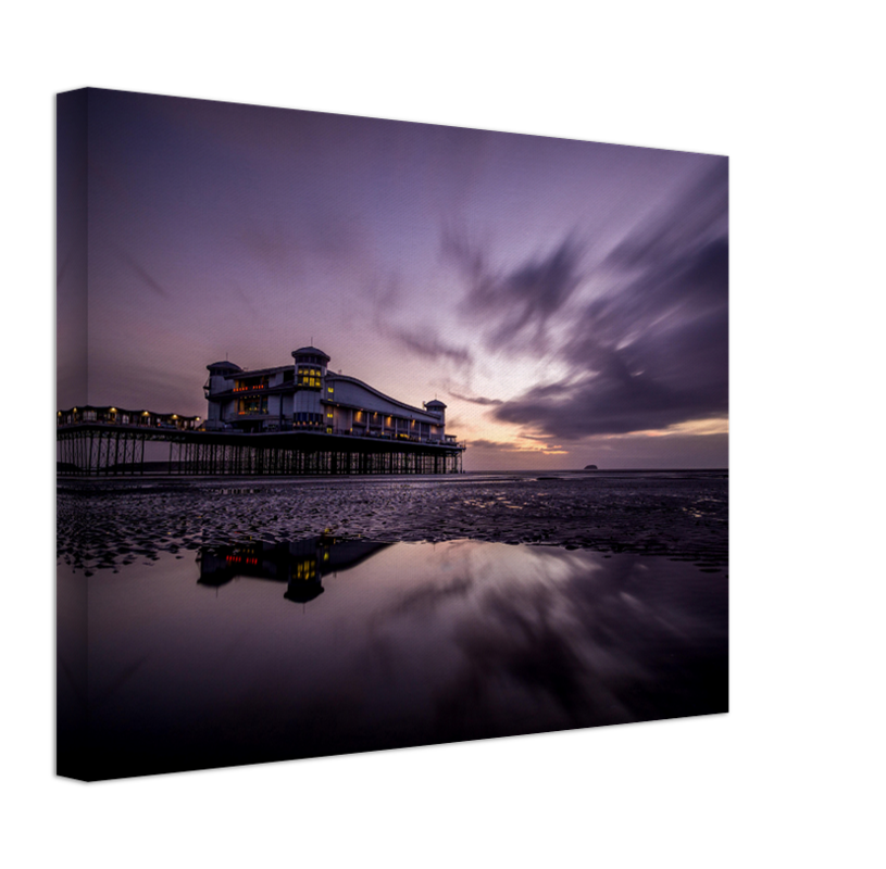 The Grand Pier Weston-super-Mare Somerset at sunset Photo Print - Canvas - Framed Photo Print - Hampshire Prints