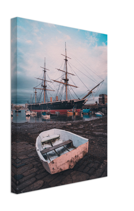 HMS Warrior birthed at Portsmouth Hampshire UK Photo Print - Canvas - Framed Photo Print - Hampshire Prints