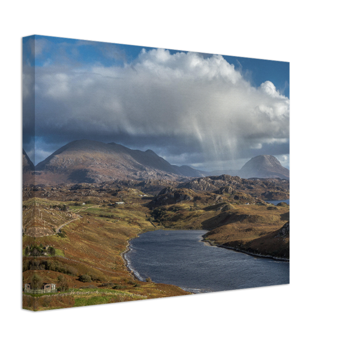 Rain clouds over Kinlochbervie Sutherland Scotland Photo Print - Canvas - Framed Photo Print - Hampshire Prints